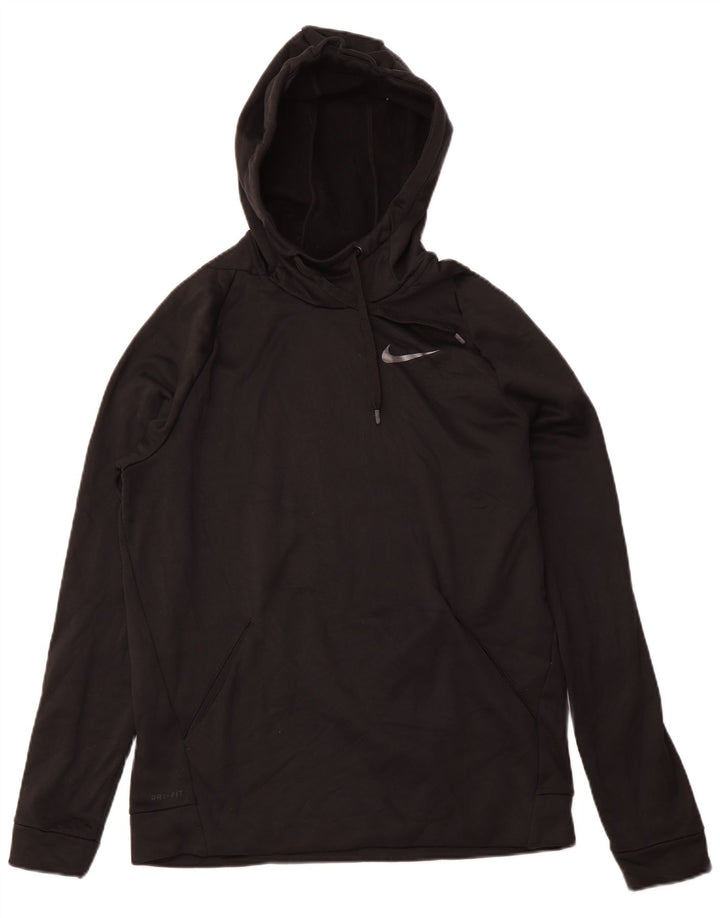NIKE Pull à capuche Dri Fit pour homme en polyester noir moyen