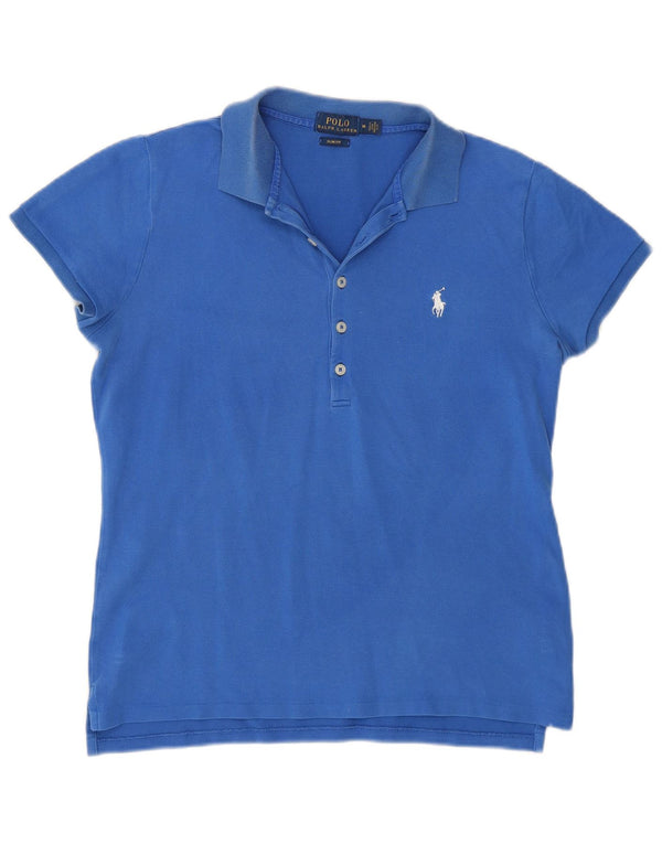 Polo Ralph Lauren Polo Slim Fit pour femme UK 14 Bleu moyen Coton