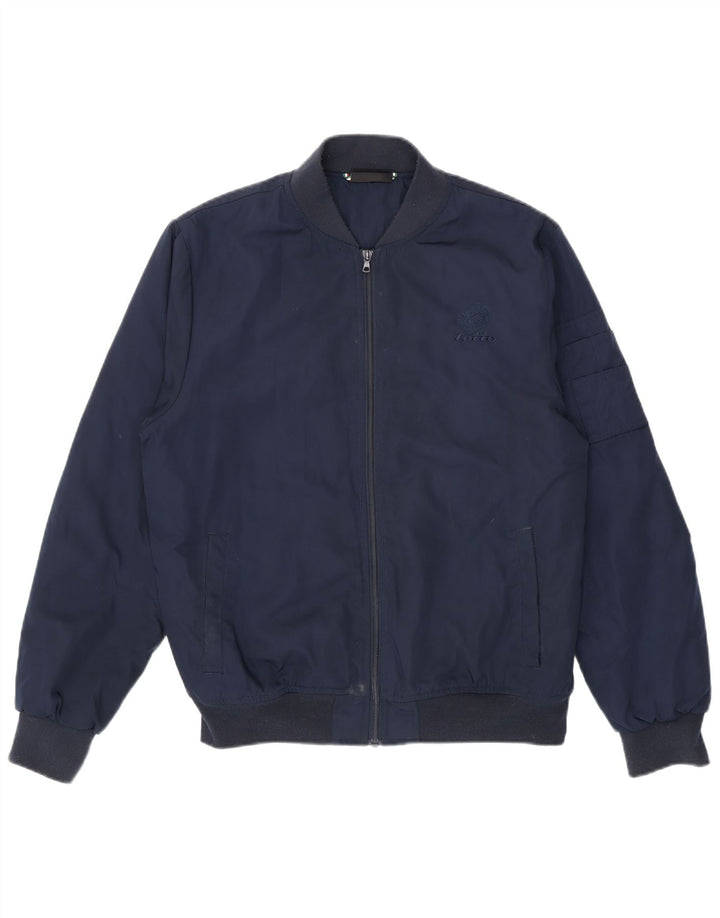 Lotto Veste Bomber Homme UK 38 Medium Bleu Marine Polyester