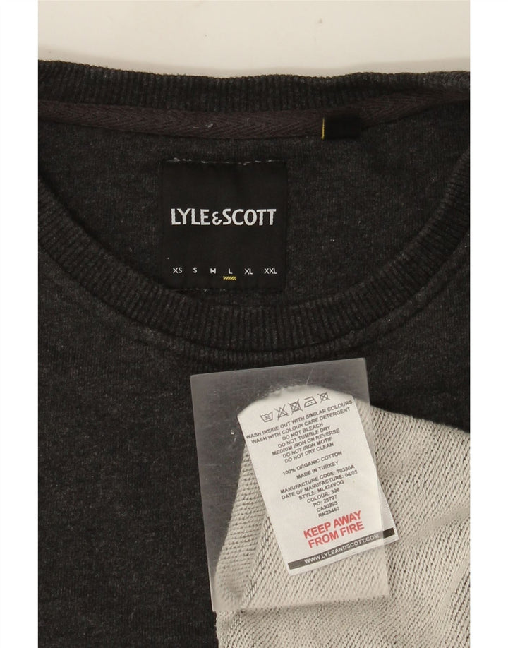 Lyle & Scott Sweat-shirt pour homme en coton gris Taille L