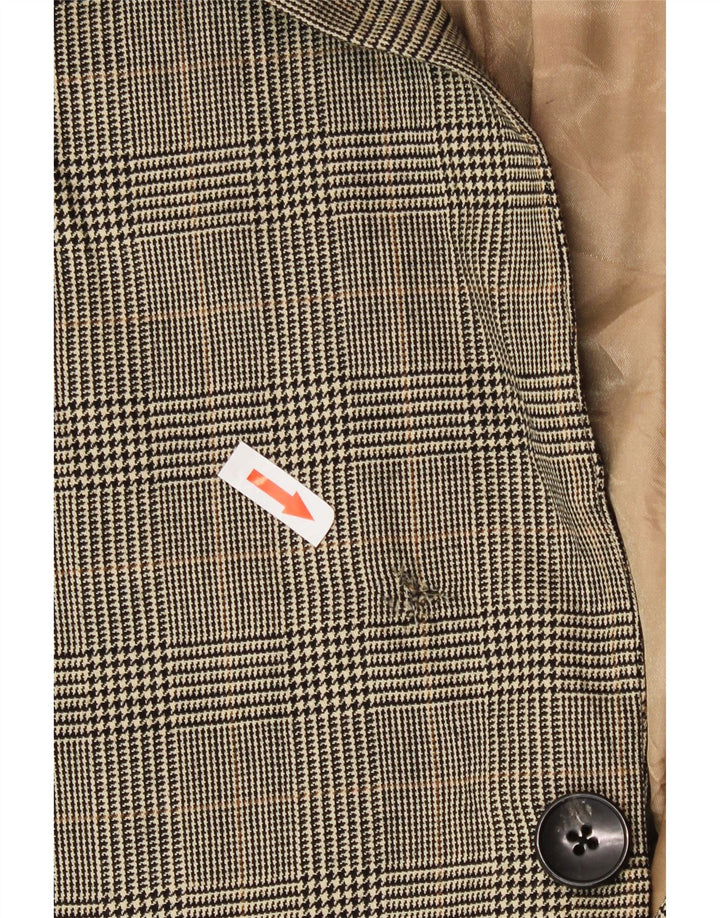 Polo Ralph Lauren Veste blazer à 2 boutons pour homme UK 44 2XL Beige pied-de-poule