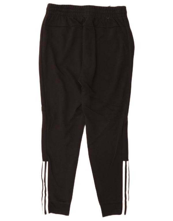 Adidas Womens Tracksuit Trousers Joggers UK 12/14 Medium Black Cotton