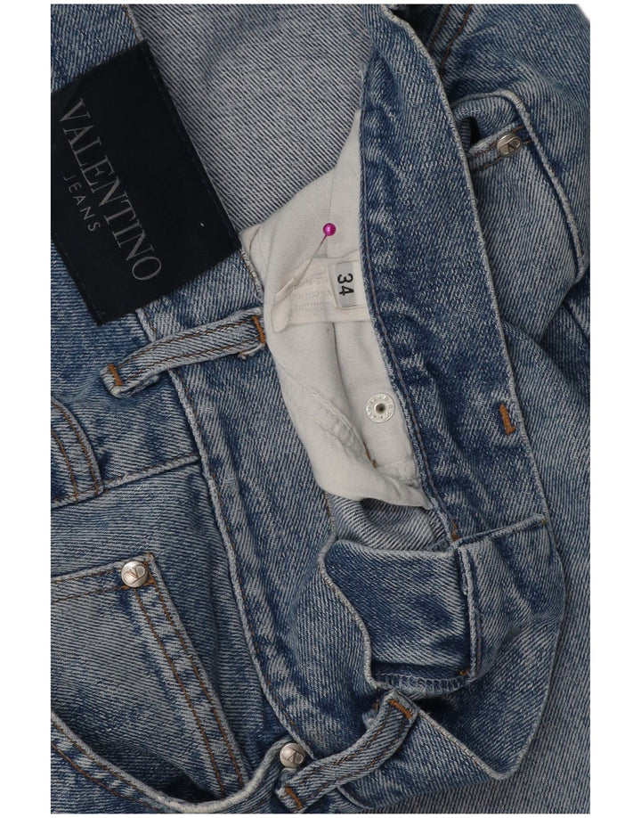 VALENTINO Jean Droit Homme W34 L31 Bleu Coton