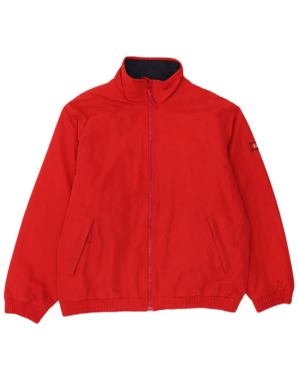 Kartel Veste Bomber Homme UK 38 Rouge Moyen Polyester