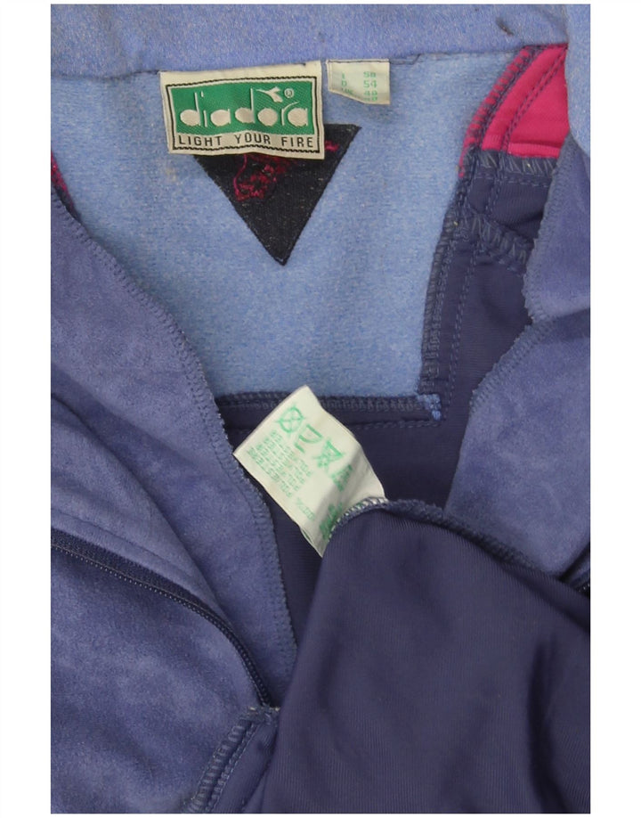 Diadora Survêtement complet pour homme UK 48 2XL Bleu marine Colorblock Polyester