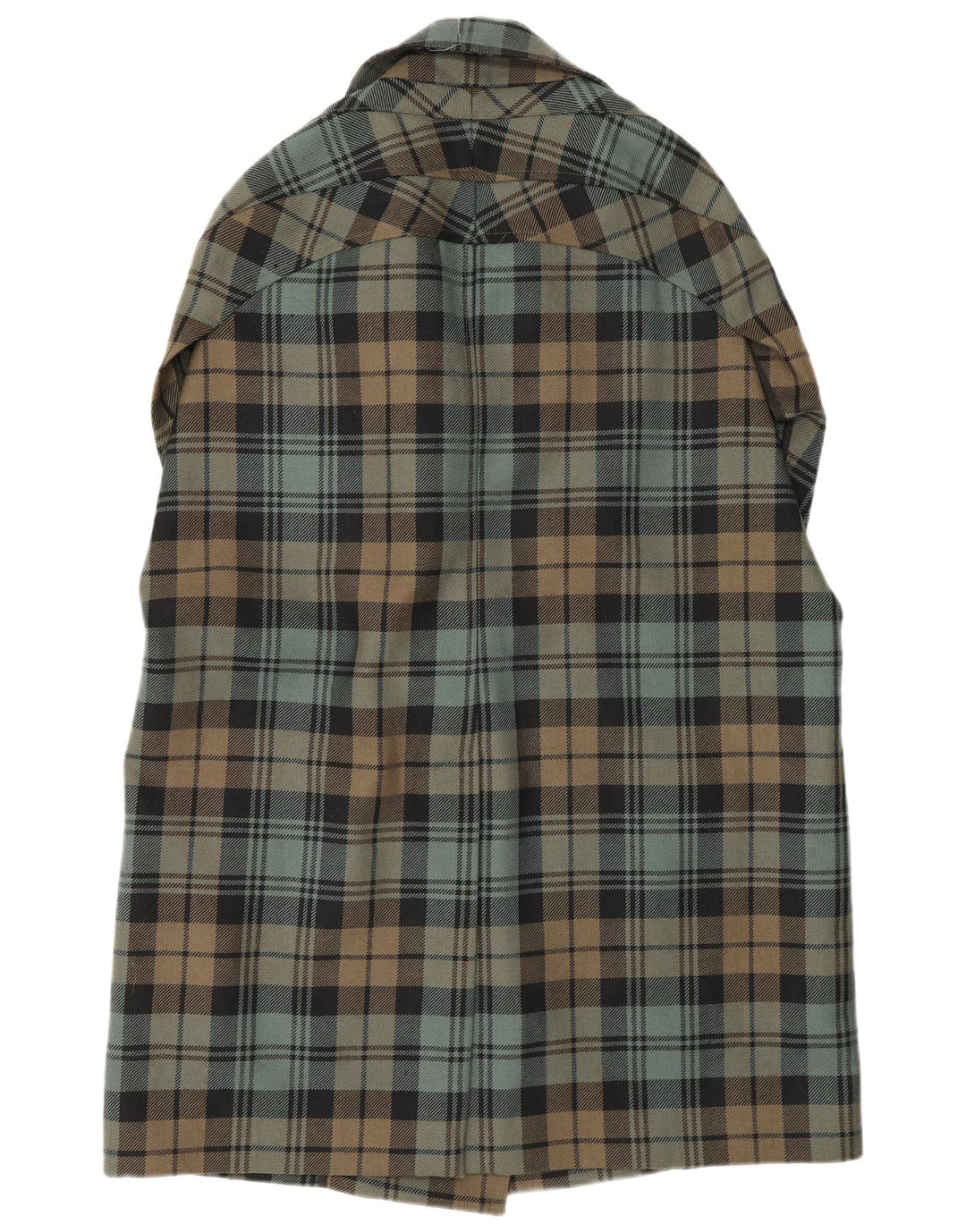 Manteau croisé pour femmes Alberto Biani IT 42 Medium Vert à carreaux