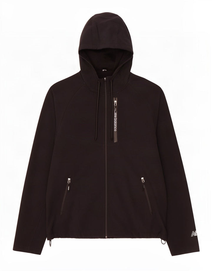 New Balance Veste de survêtement à capuche pour homme Large Noir Polyester