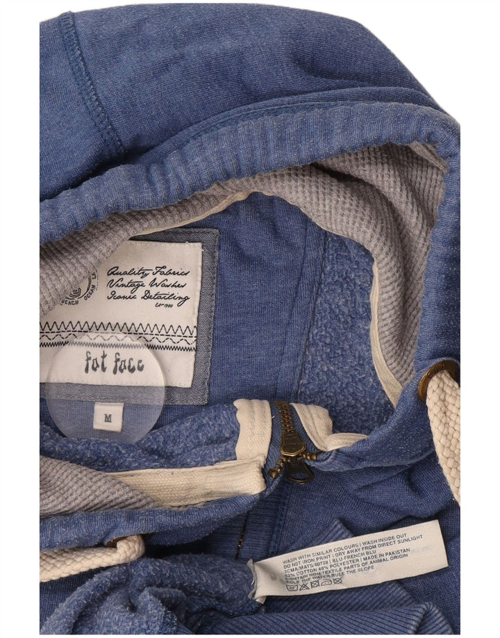 Fat Face Sweat à Capuche Zippé Homme Bleu Moyen Coton
