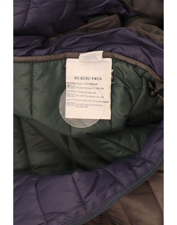 North Sails Veste matelassée à capuche pour hommes UK 36 Small Grey Nylon