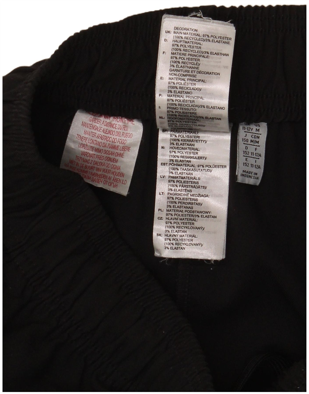 Adidas Pantalon de Survêtement Cargo Garçon Joggers 11-12 ans Noir Polyester