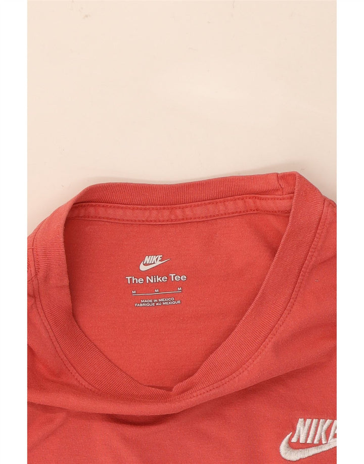 NIKE Womens T-Shirt Top UK 14 Medium Red Cotton Vintage Nike and Second-Hand Nike from Messina Hembry 