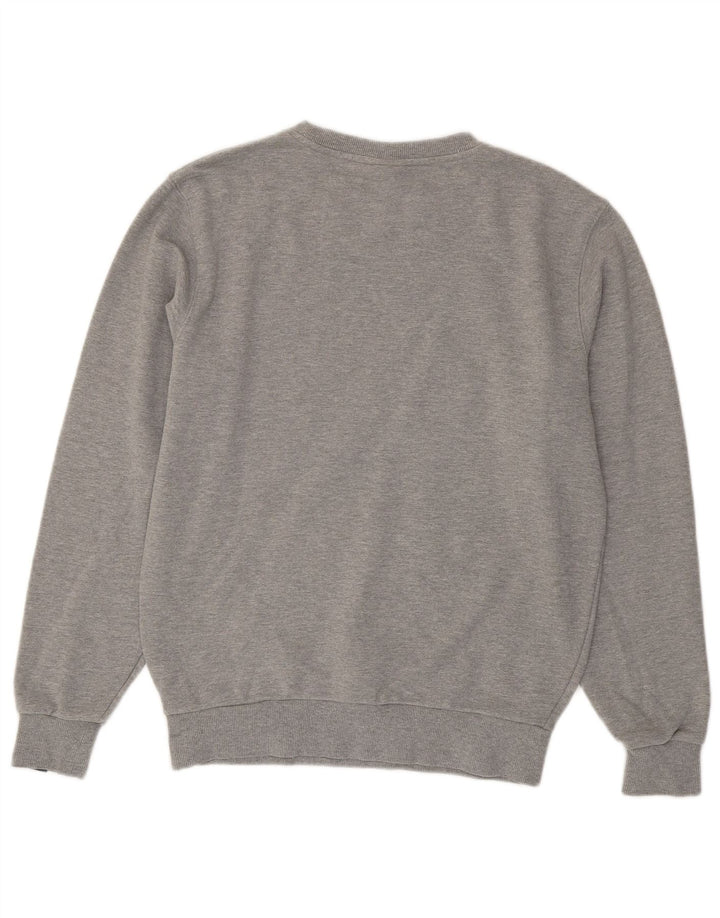 Ellesse Sweat-shirt graphique pour femme UK 14 Large Gris Coton