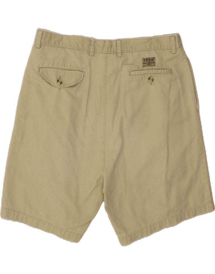 IZOD Mens Pegged Chino Shorts W36 Large Beige Cotton Vintage Izod and Second-Hand Izod from Messina Hembry 