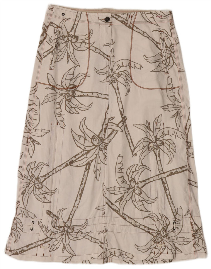 Murphy & Nye Jupe longue W30 en coton floral blanc moyen pour femme