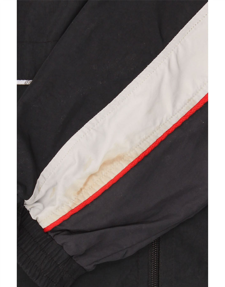 Asics Veste de Survêtement Homme XL Noir Colourblock Polyamide