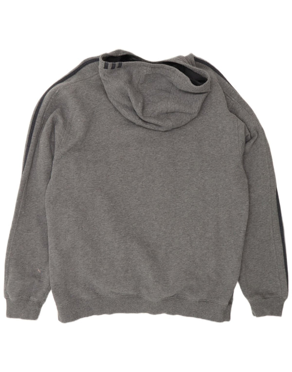 Adidas Pull à capuche pour homme XL Gris Fair Isle Coton
