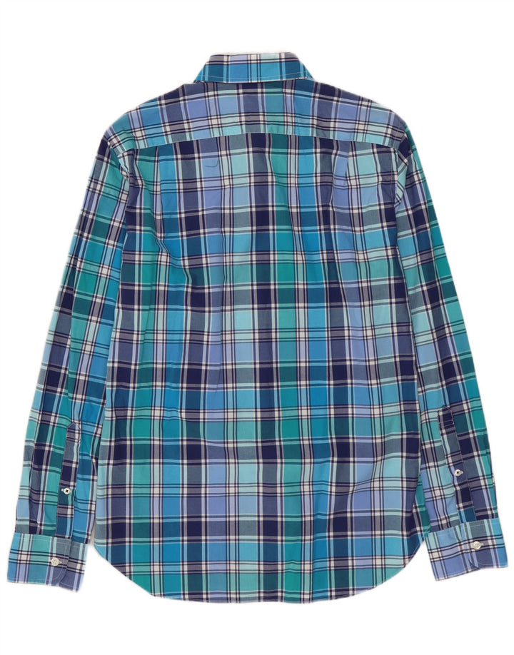 BONOBOS Chemise Slim Fit Homme Petit Carreau Bleu Coton