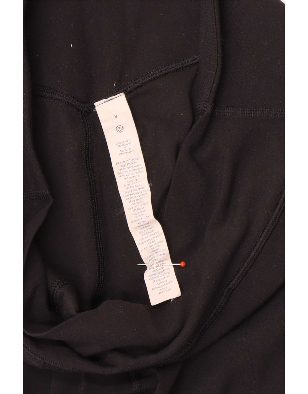 Lululemon Pantalon de survêtement pour femme Joggers US 8 Medium Black Nylon