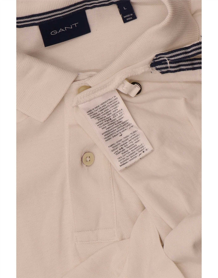 Gant Polo Homme Grand Blanc Coton