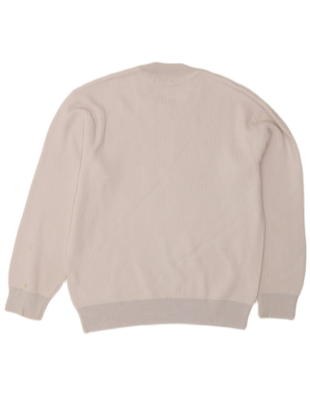 Zara Pull à col rond pour homme en coton blanc moyen