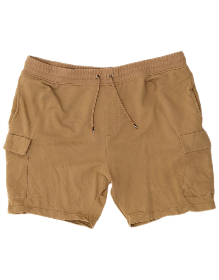 Marks & Spencer Short de sport coupe régulière pour homme 2XL en coton beige