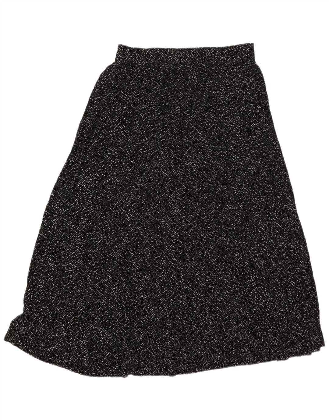 Jupe Midi Femme Lemon IT 44 Medium W30 Viscose À Pois Noir