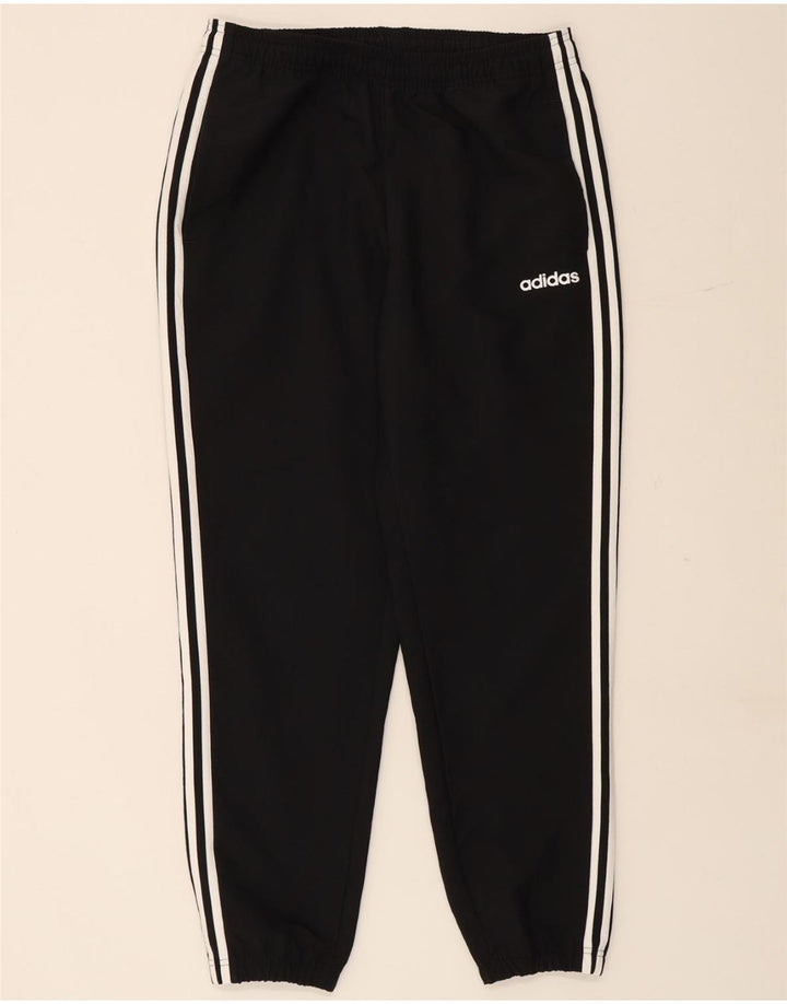 ADIDAS Mens Tracksuit Trousers Joggers Medium Black Polyester