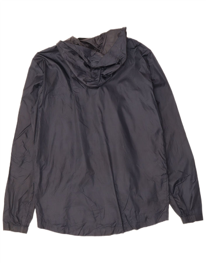 SUPERDRY Veste de pluie à capuche pour homme UK 36 Small Bleu marine