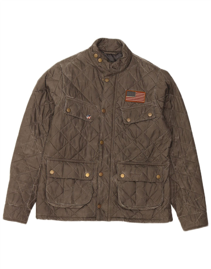Barbour Veste matelassée pour garçons 12-13 ans XL Kaki Polyamide