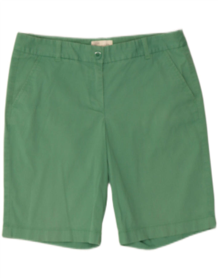 J. CREW Womens Bermuda Shorts US 8 Medium W34  Green Cotton Vintage J. Crew and Second-Hand J. Crew from Messina Hembry 
