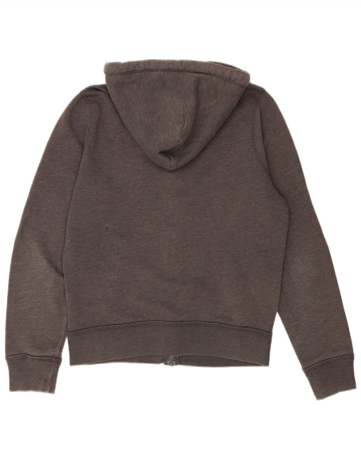 Hollister Pull à capuche zippé graphique pour hommes, grand gris