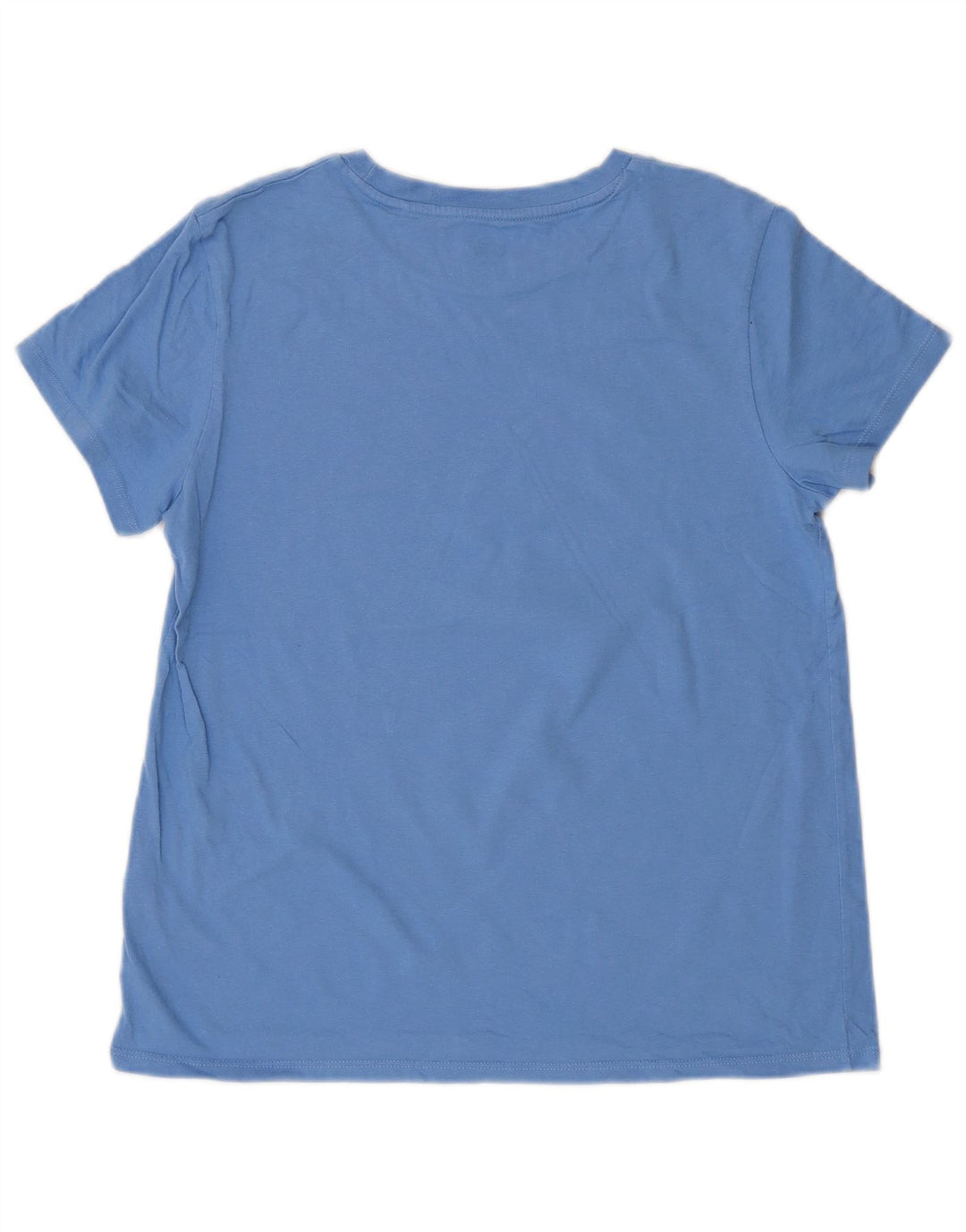 LEVI'S T-Shirt Graphique Femme UK 14 Grand Bleu Coton
