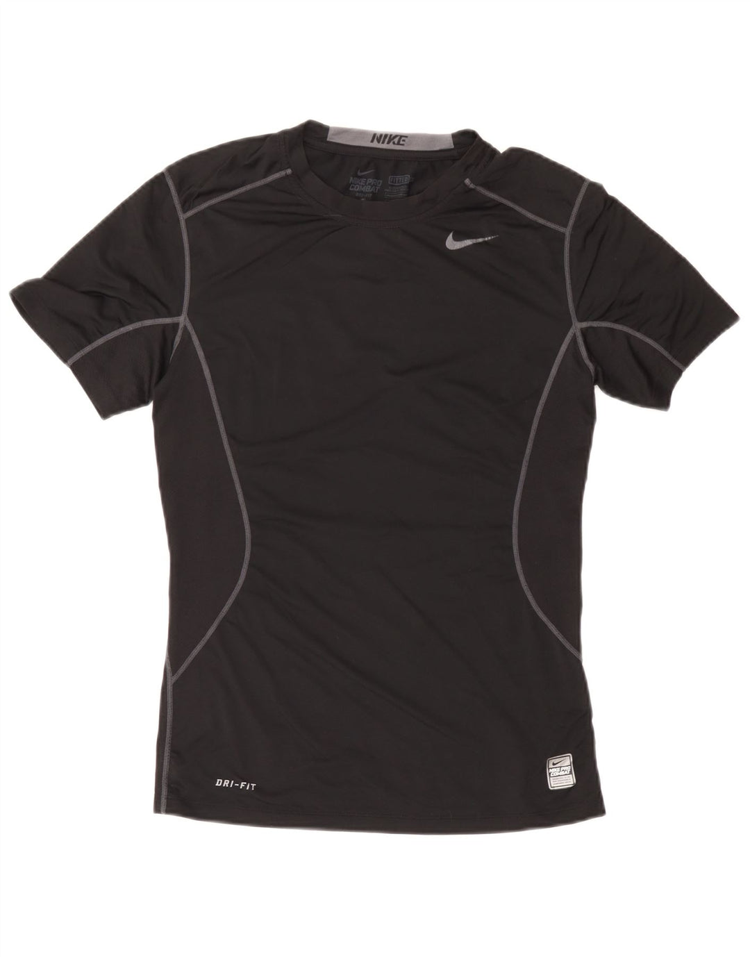 Nike Hommes Pro Combat T-Shirt Haut Petit Noir