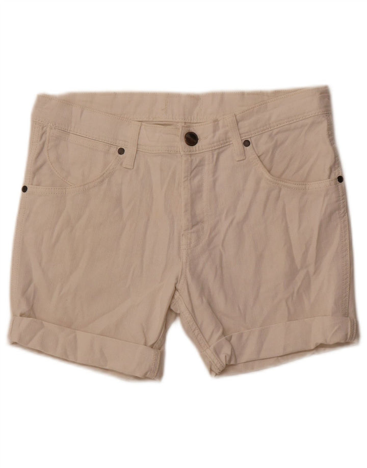 Wrangler Short en jean Sly pour femme W32 en coton blanc cassé