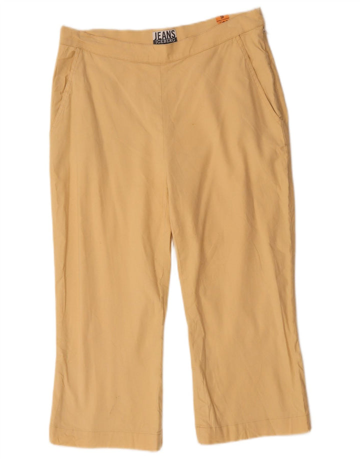 Iceberg Pantalon Capri Femme IT 44 Medium W30 L19 Lin Beige