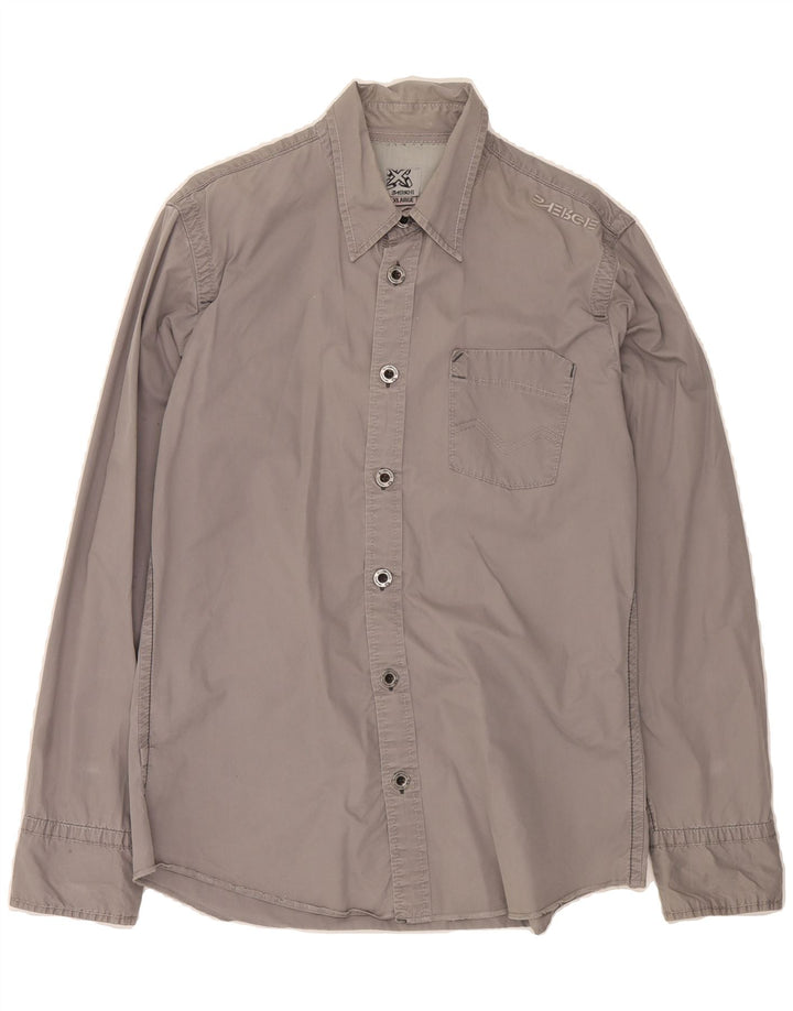 ENERGIE Mens Shirt XL Grey Vintage Energie and Second-Hand Energie from Messina Hembry 