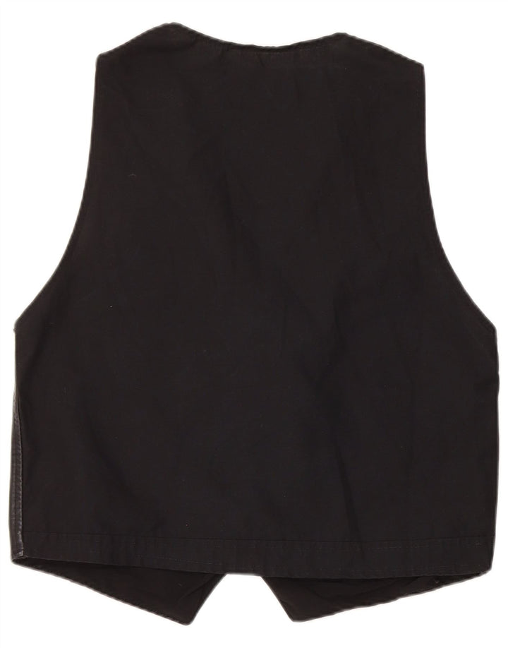 gilet en cuir homme vintage noir moyen