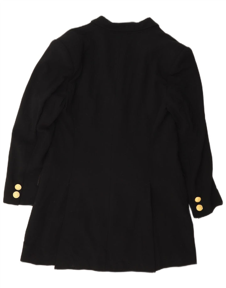 Ratti Veste Blazer Longue à 3 Boutons pour Femme IT 44 Laine Noir Moyen