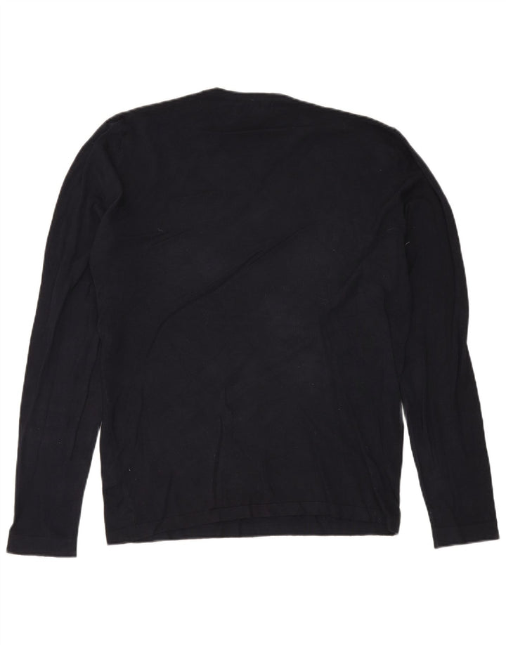 ZARA Pull col rond homme XL Bleu marine Viscose
