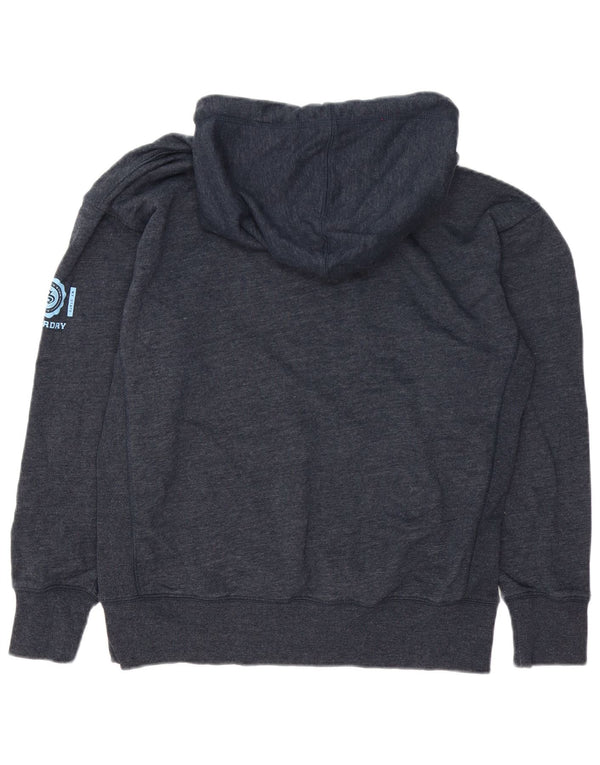 Superdry Graphic Loose Fit Sweat à Capuche XS Bleu Marine Coton
