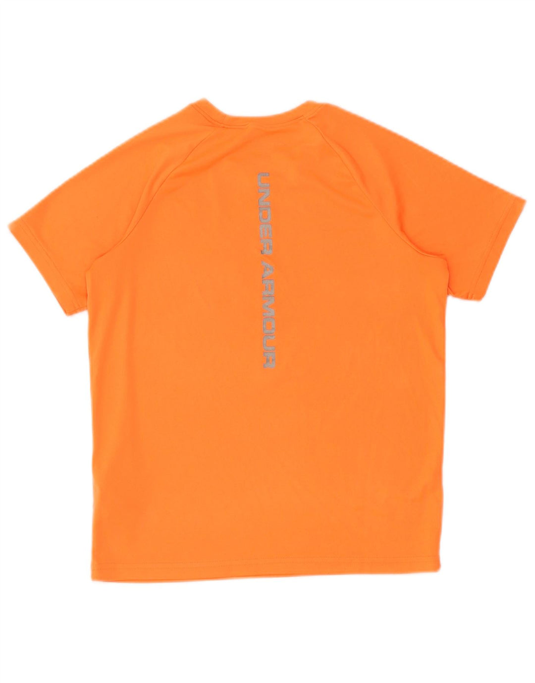 UNDER ARMOUR T-Shirt Garçon 11-12 ans Large Orange Polyester
