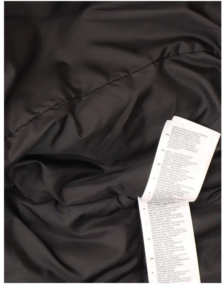 Adidas Veste matelassée surdimensionnée pour femme UK 10 Petit Noir Polyester