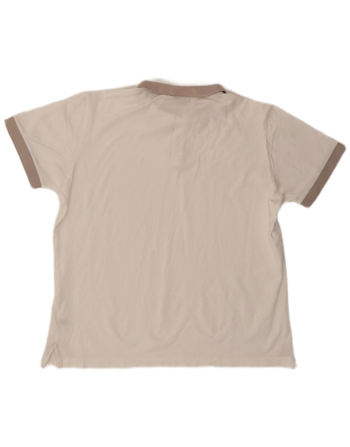 ALVIERO MARTINI Mens Polo Shirt 2XL White Cotton Vintage ALVIERO MARTINI and Second-Hand ALVIERO MARTINI from Messina Hembry 