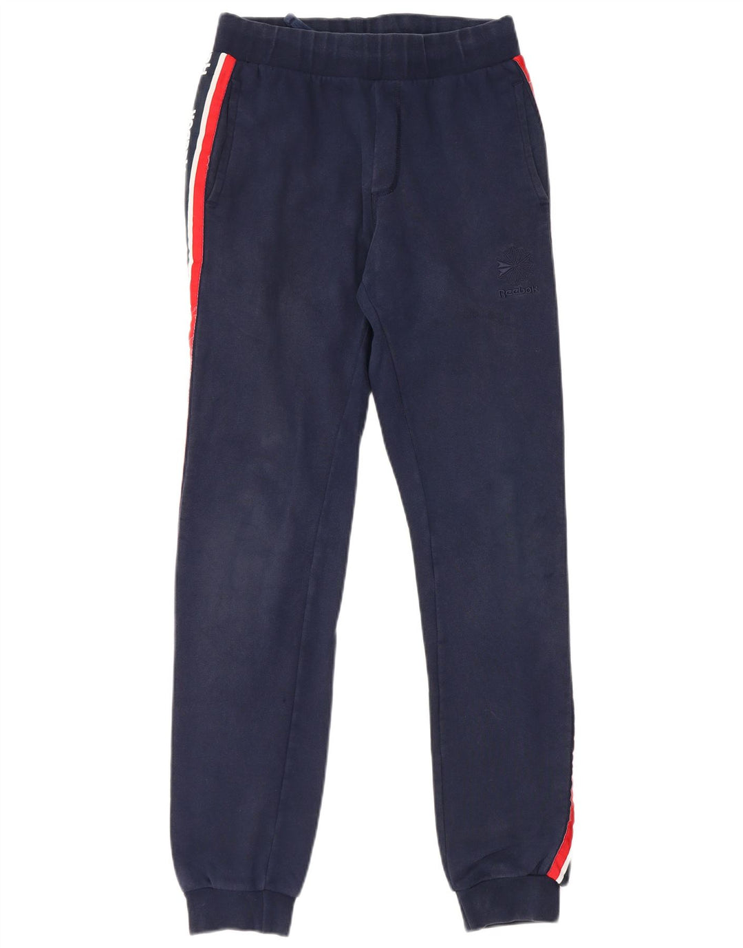 REEBOK Pantalon de Survêtement Graphique Homme Joggers Petit Bleu Marine Coton