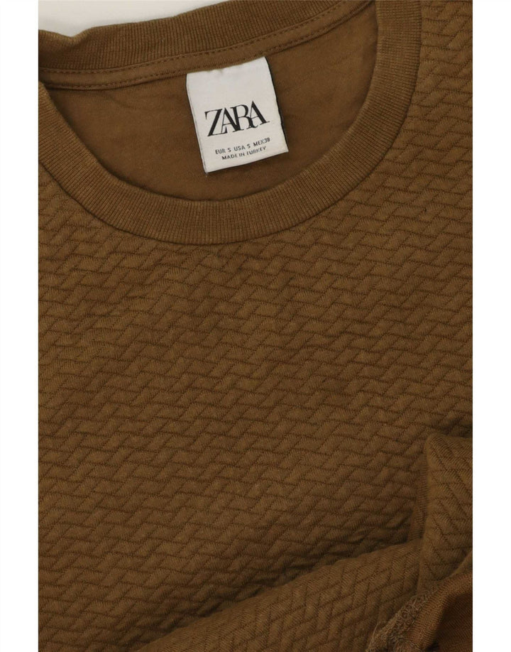 Zara Homme Sweatshirt Jumper Petit Kaki