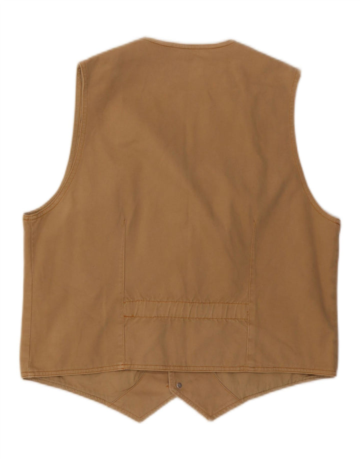 CACHAREL Gilet Homme Large Beige Coton