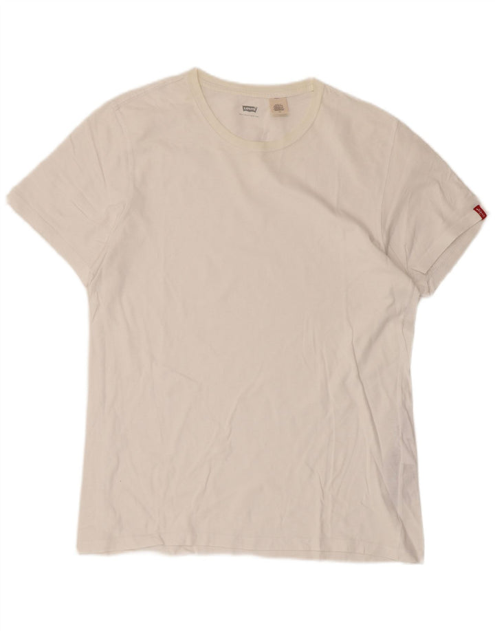 Levi's T-Shirt Homme Top Large Blanc Coton
