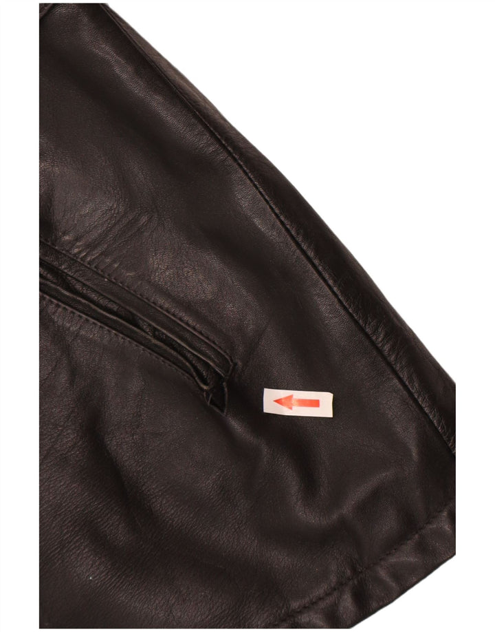 Veste en cuir homme vintage IT 52 XL Cuir noir