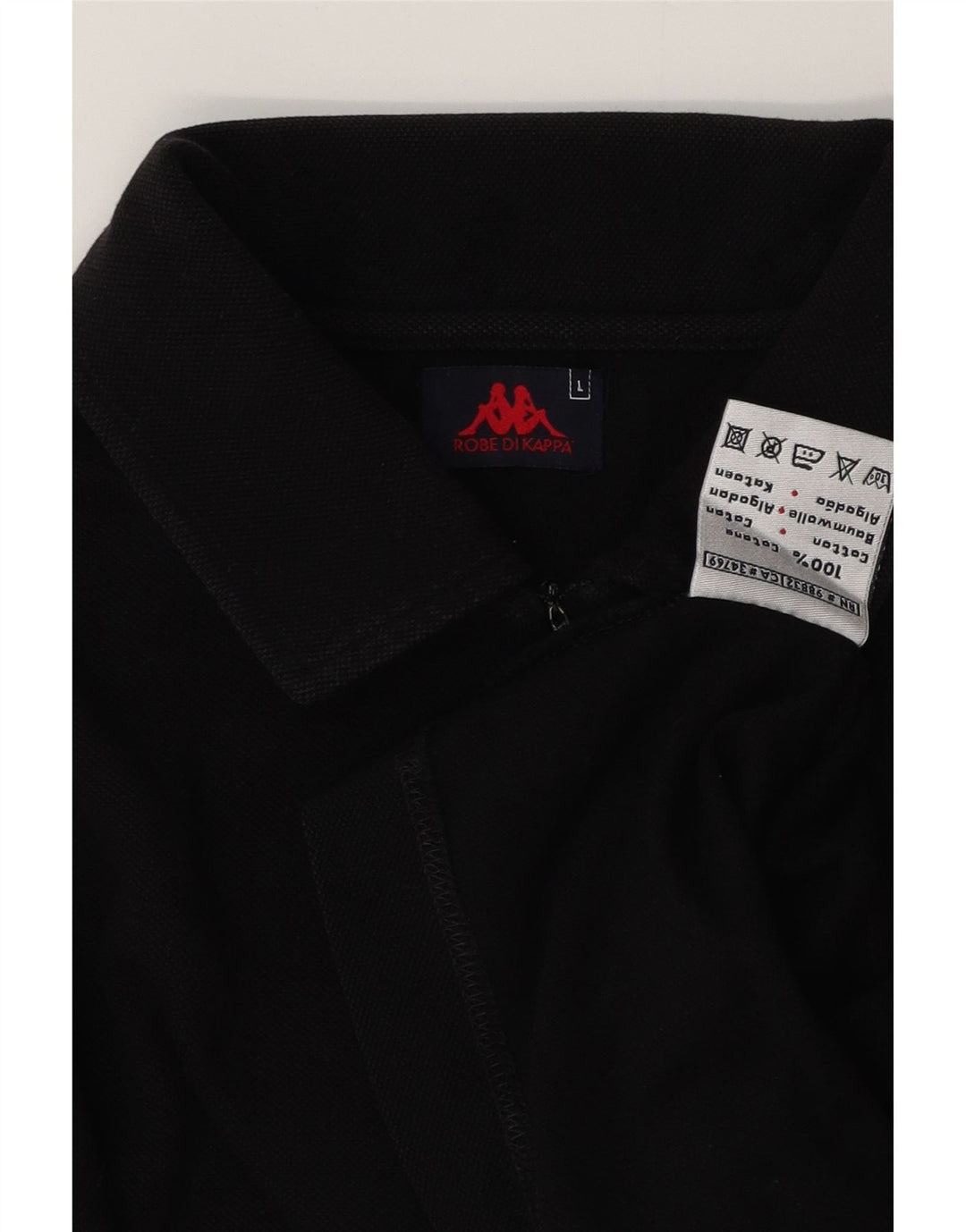 Kappa Polo Homme Grand Noir Coton