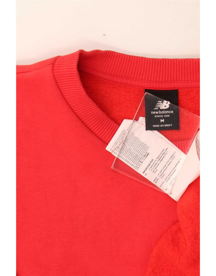 New Balance Sweat-Shirt Graphique Homme Rouge Moyen Coton